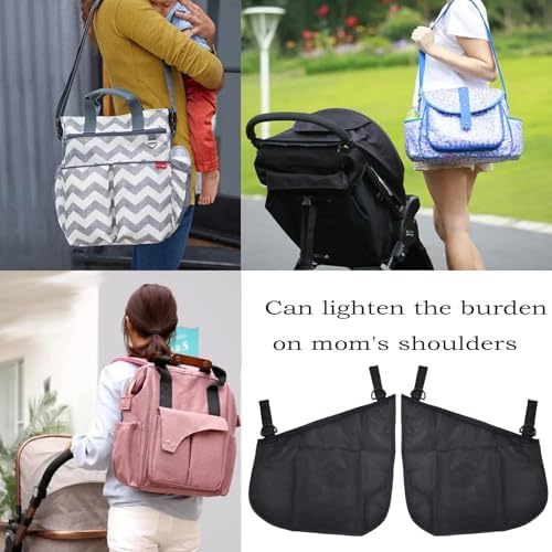 2 Pack Universal Side Sling Stroller Mesh Cargo Net, Side Sling Stroller Mesh - Image 3