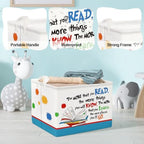 Clastyle Collapsible Back to School Reading Book Storage Basket Dr Quotes Book - Image 4