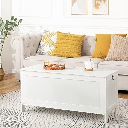 HOOBRO Toy Box, Retro Wooden Look Storage Chest - Image 3