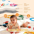 RONGFA Baby Play Mat for Floor, Playpen Mat for Toddlers Infant Kids, Machine - Image 3