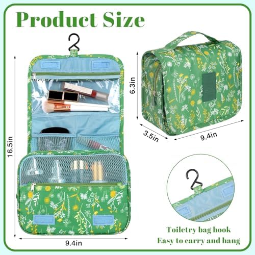 Hanging Toiletry Bag for Women, Portable Cosmetic Summer Beach Bag - Image 2