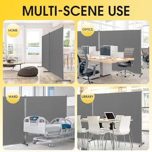 Rantila Indoor Room Divider, Portable Office Divider, Room Divider Wall Screen - Image 5