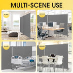 Rantila Indoor Room Divider, Portable Office Divider, Room Divider Wall Screen - Image 5