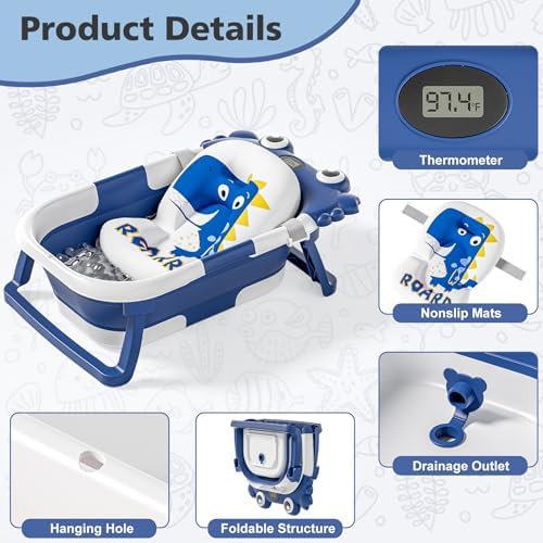 Collapsible Baby Bathtub for Newborns - Image 2
