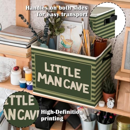 Little Man Cave Boys Storage Bins Box - Image 5