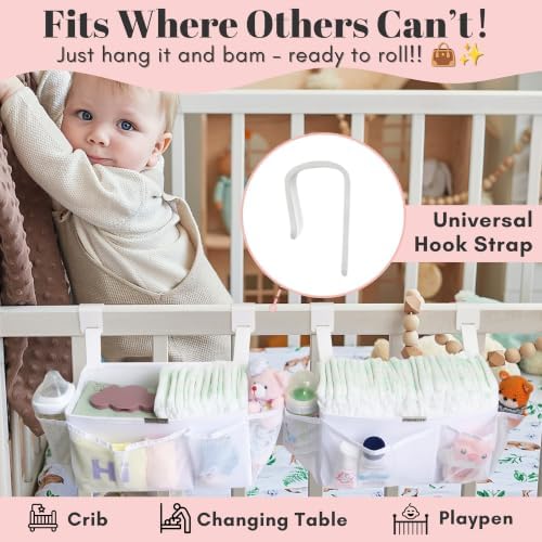 2-Pack Hanging Diaper Organizer - Image 2