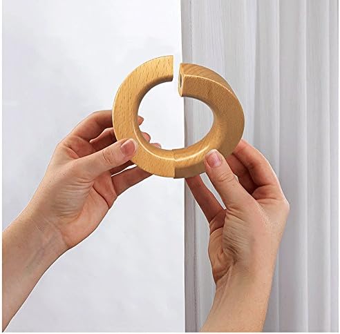 NICE PURCHASE 2 Pcs Wooden Curtain Tiebacks Holdbacks European Classic Retro - Image 2