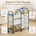 Baby Diaper Caddy Organizer Cart - Image 4