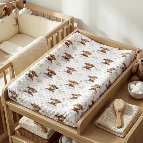 Smoothnovelty 3 Pcs Cow Baby Changing Pad Covers, Changing Table Cover - Image 5