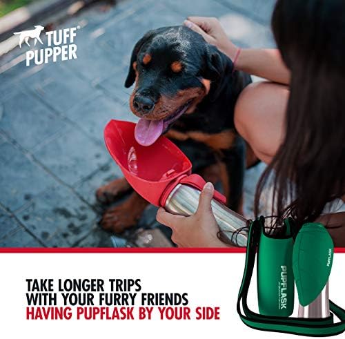 Tuff Pupper PupFlask Insulated Neoprene Dog Water Bottle Holder Sling - Image 3