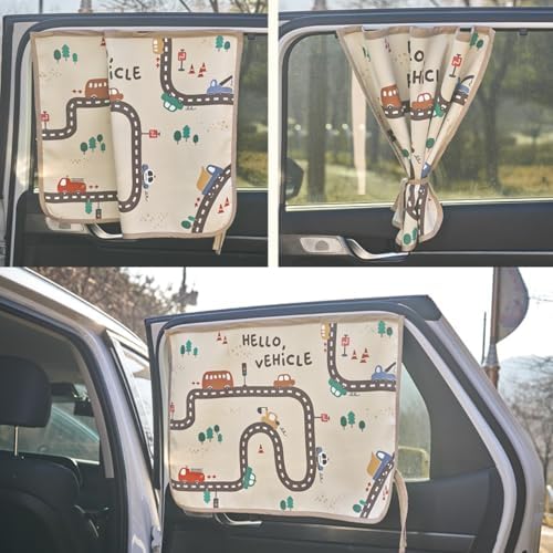 Magnetic Car Sun Shade Curtain for Side Window – Sun Blocker and UV Protector - Image 2