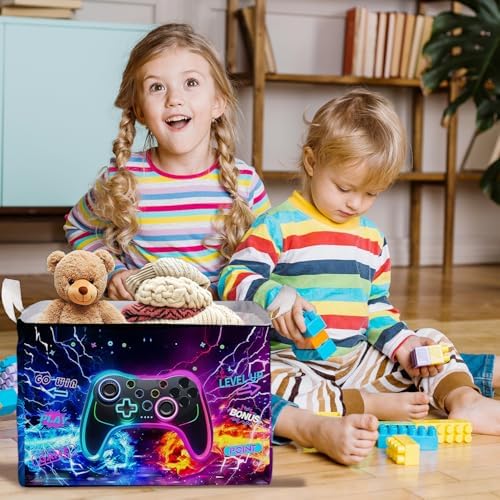 Gamer Console Storage Box, Foldable Waterproof Toy and Clothes Storage Box - Image 5