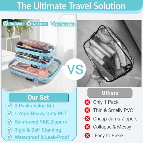 YQBRAO Clear Hard Shell Organizer Cases - Image 2
