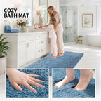 ILANGO Bathroom Rugs 24" × 17", Extra Soft Absorbent Microfiber Bath Rugs - Image 5