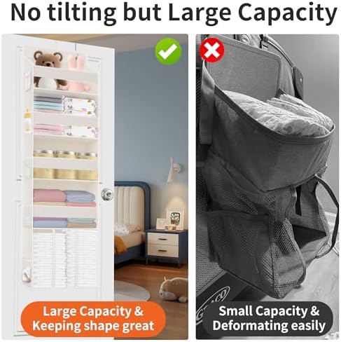 TAHAVICE 5-Tier Over the Door Nursery Organizer - Image 2