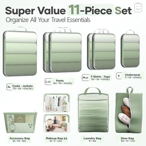 Veken 11 Set Compression Packing Cubes - Image 2