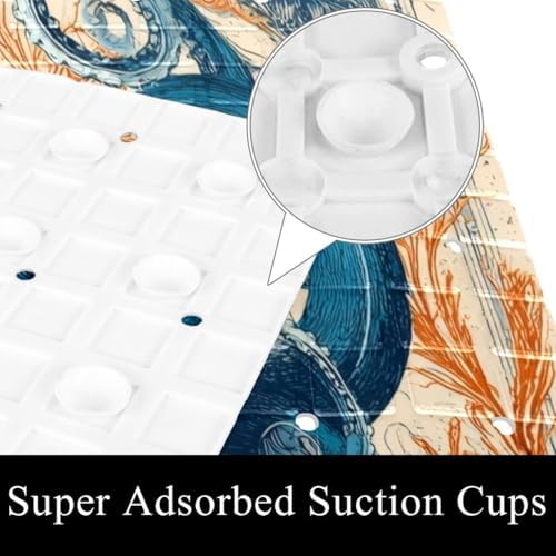 Non Slip Shower Mat Bathtub Mat 15.1x26.8 Inch, Quick Dry Bath Mat - Image 2