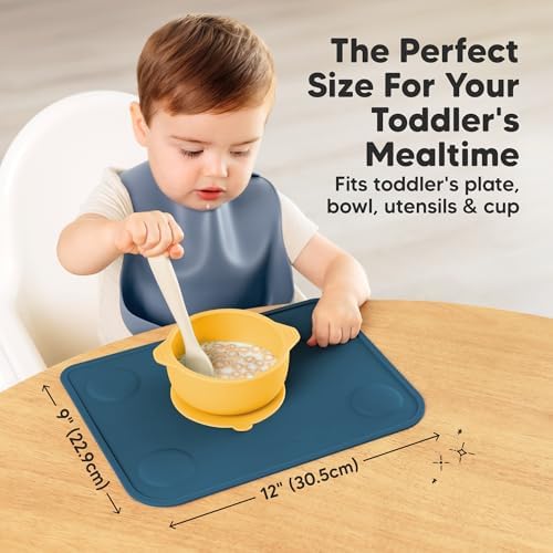 KeaBabies 2pk Silicone Placemats - Image 3