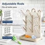 GoMaihe Baby Bottle Drying Rack: Space Saving Vertical Bottle Dryer Holder - Image 6