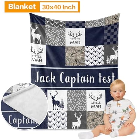 Custom Deer Crib Bedding Set for Boys Gifts Woodland Design Color03 - Image 2
