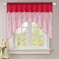 ASPMIZ Farmhouse Cotton Linen Swag Valances by ASPMIZ