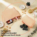 Huhumy 2 Pcs Makeup Bag Set for Women, Thin Stripe - Image 5