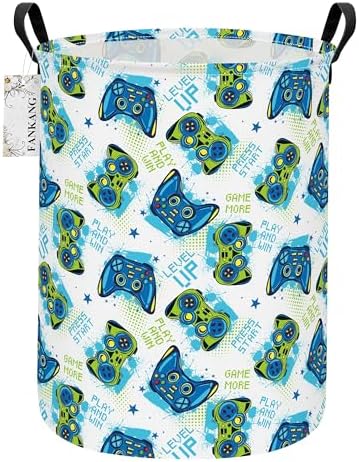 Game Storage Bin Foldable Nursery Basket by FANKANGStorageBasket