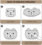 CherryNow Baby Basket for Gifts Empty, Cute Bear Design - Image 7
