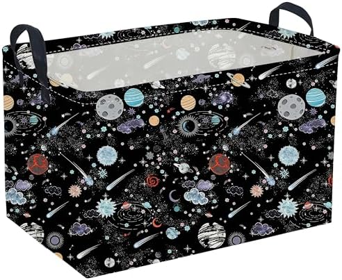 Sanjiaofeng Rectangular Moon and Stars Basket Waterproof Foldable Kids Laundry by Sanjiaofen