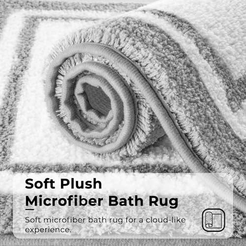 GRANNY SAYS Microfiber Bathroom Rugs Non Slip Washable, Water Absorbent - Image 3