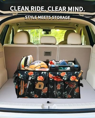 SIBOFUEGO Sturdy Car Trunk Organizer – Large Capacity Trunk Organizer - Image 2