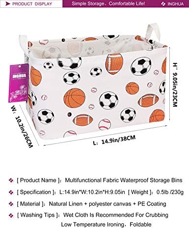 Rectangular Ball game Storage Basket - Image 2