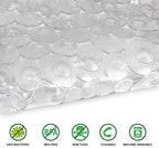 WELTRXE Pebbles Bath Mat Clear Non-Slip Bathtub Mat - Image 2