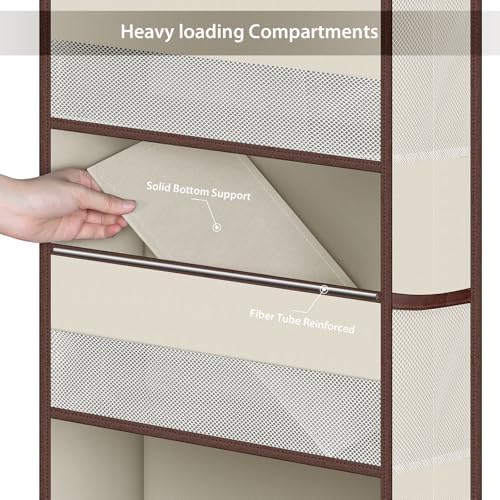 Univivi Fabric Over Door Hanging Organizer - Image 5