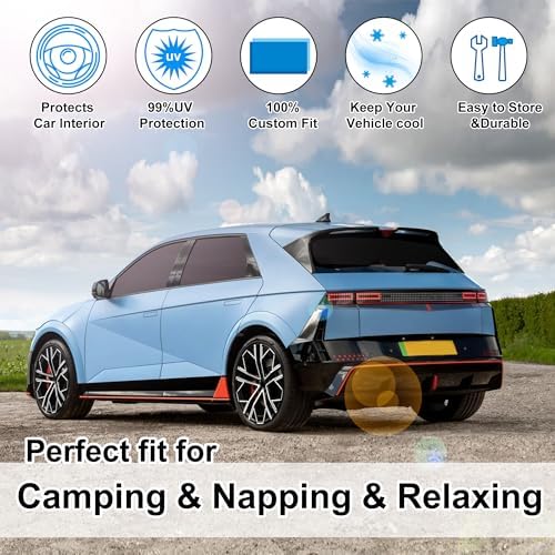 TINGLU Window Shades for Hyundai Ioniq 5 2022-2025 2026 Accessorie Car Side - Image 6