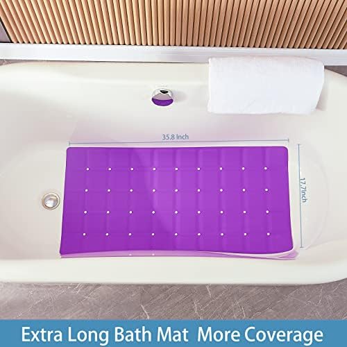 Webos Foldable Silicone Bathtub Mat: Jumbo Size Heavy Duty Safety Bath Mat - Image 2