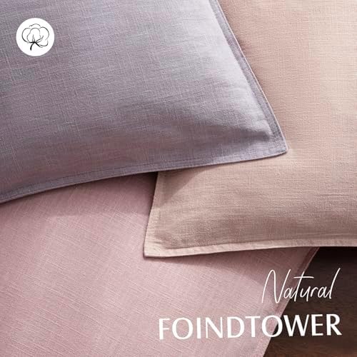 Foindtower Decorative Linen Lumbar Throw Pillow Covers 12x20 Light Purple - Image 4