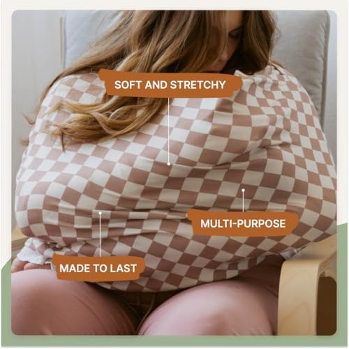 Parker Baby Co Multi-Use Cover Carseat Cover Nursing Cover: Rosewood Stripe - Image 3