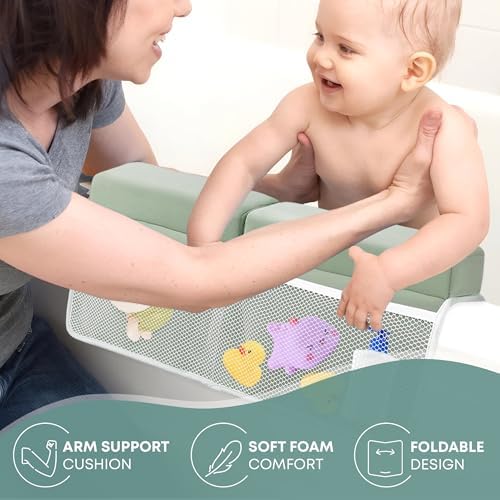 Comfortable Baby Bath Kneeler & Elbow Rest Pad Set – Extra Thick Foam Cushion - Image 7