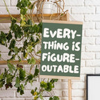 DNEULYR Everything is Figureoutable Inspirational Wall Art Poster Framed - Image 4
