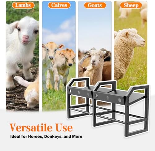 6 Feeding Ports Portable Bottle Rack, Lamb Bottle Holder - Image 6