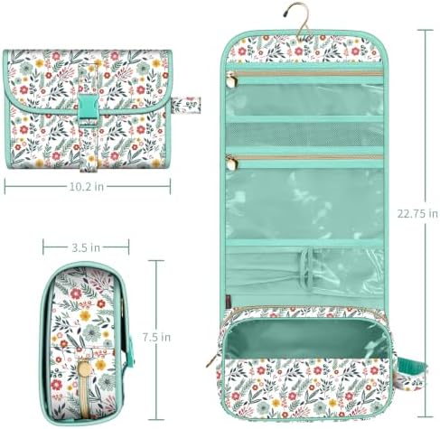 FINTIE Hanging Toiletry Bag Portable Travel Cosmetic Makeup Organizer - Image 6