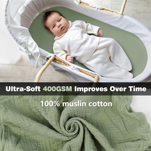 Baby Bassinet Sheets Boy Cotton 3 Pack - Image 3