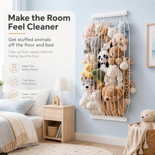 Stuffed Animal Storage Wood Soft Toy Storage - Image 6