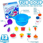 Tub Works® Tub Soup™ Scoop, Strain & Play Toddler Bath Toy | Floating Foam - Image 4