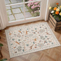 BESBLEE 2X3 Washable Area Rug for Entrance, Animal Doormat Non Slip by BESBLEE