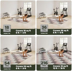 AIRHOP 18 PCS Gym Floor Mat, EVA Foam Puzzle Gym Mat, High-Density Interlocking - Image 5