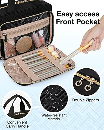 BAGSMART Toiletry Bag Hanging Travel Makeup Organizer - Image 2