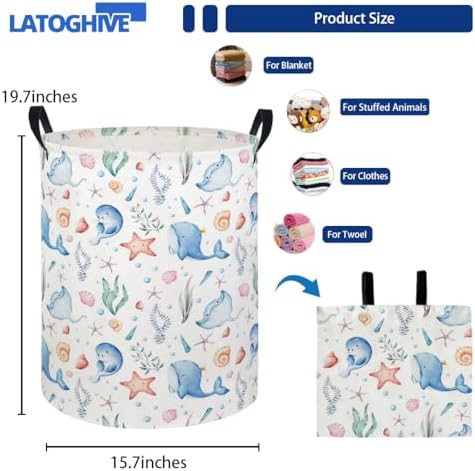 Baby Laundry Hamper kids laundry Basket Waterproof Laundry Bag - Image 2