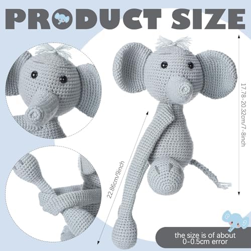Moukeren Safari Crochet Animal Curtain Ties Back Elephant Shaped Curtain - Image 2